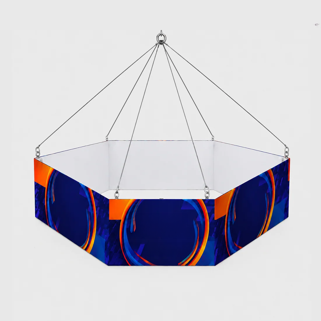Sky Tube Hexagon Hanging Banner