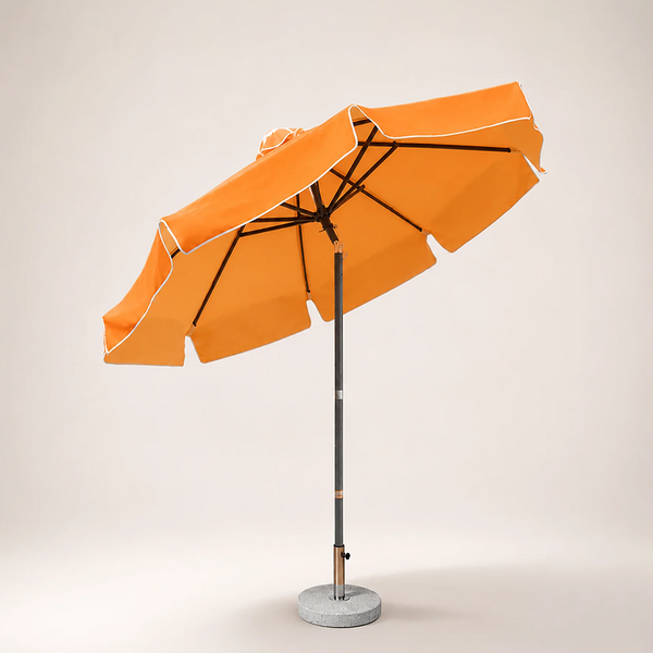 Parasols de terrasse inclinables avec volant – 2,7 m x 2,7 m
