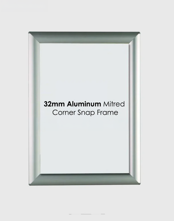 Cadre clippant en aluminium 32 mm