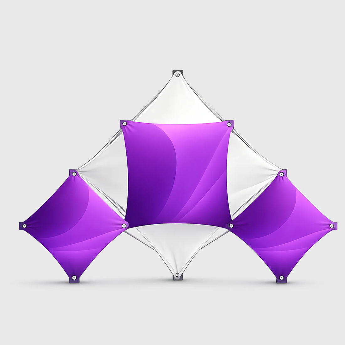 Medium Triangular Fabric GeoMetrix Pop Up Grid Display