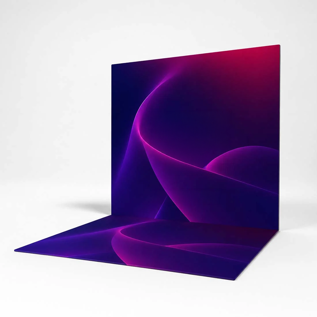 Custom Printed L - Shaped Exhibition Booth