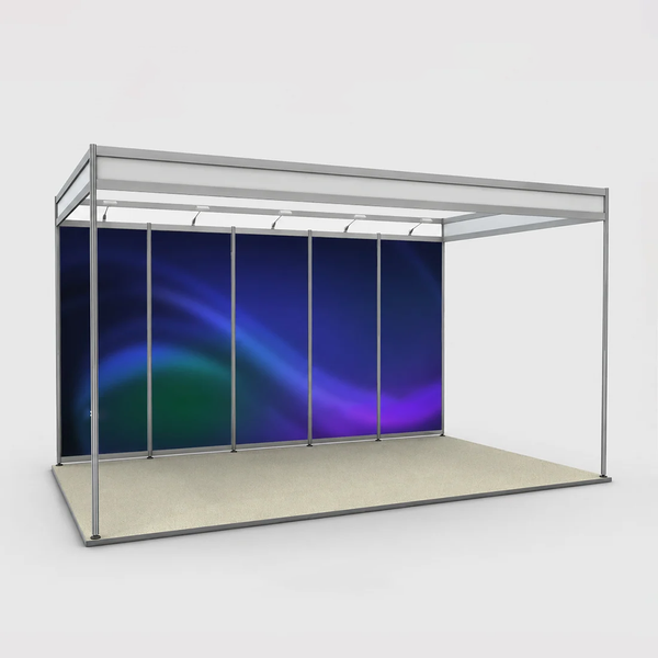 Graphismes pour stand modulaire de 5 m de largeur sur 3 m de profondeur