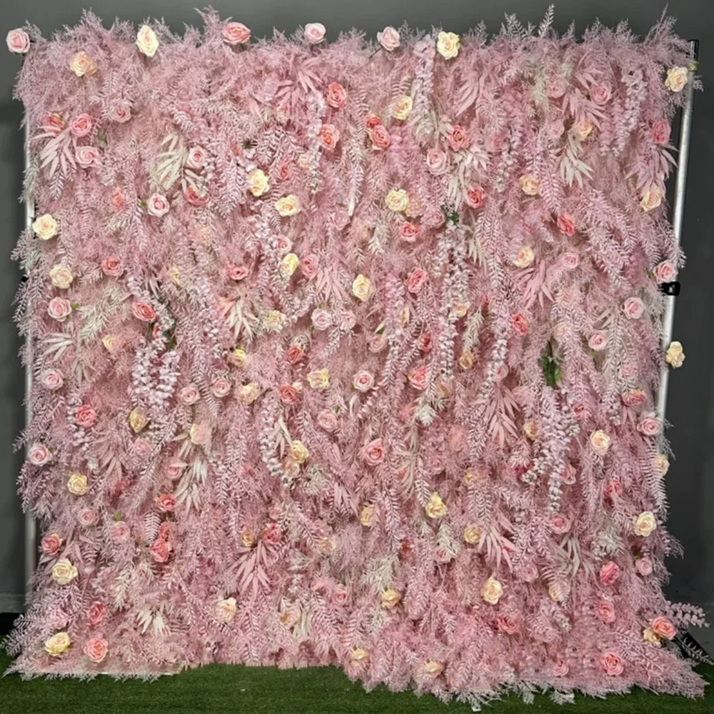 Artificial Floral Event Wall Backdrop – Style 71
