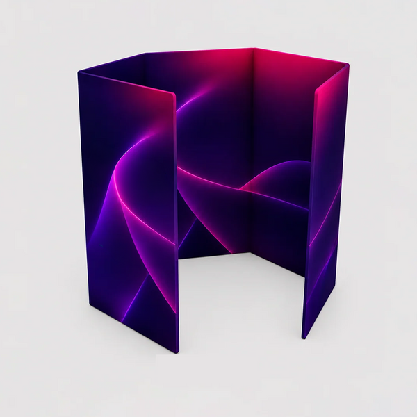 Cabine photo hexagonale