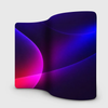 S Shape Wave Fabric Display Wall