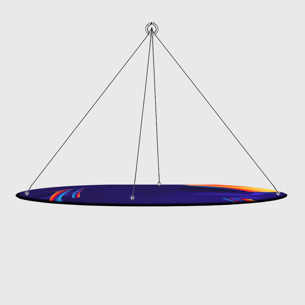 Sky Tube Ellipse Hanging Banner - Face Down