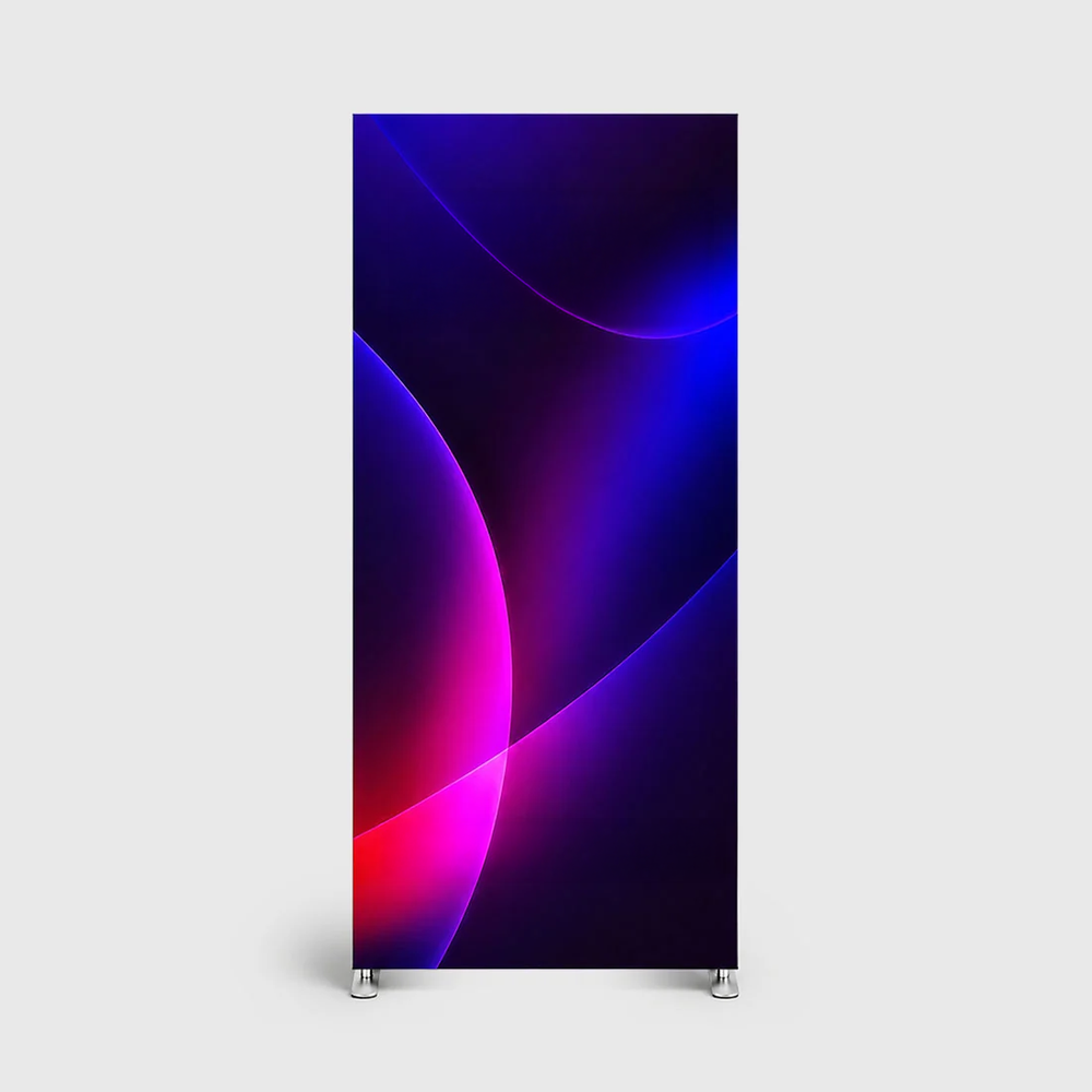 Portable Straight-Corner Fabric Exhibit Display