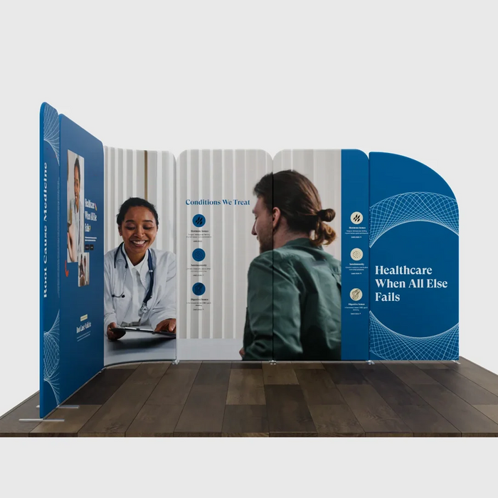 3x3m Magnetic Fabric Booth Wall with Modular Panels