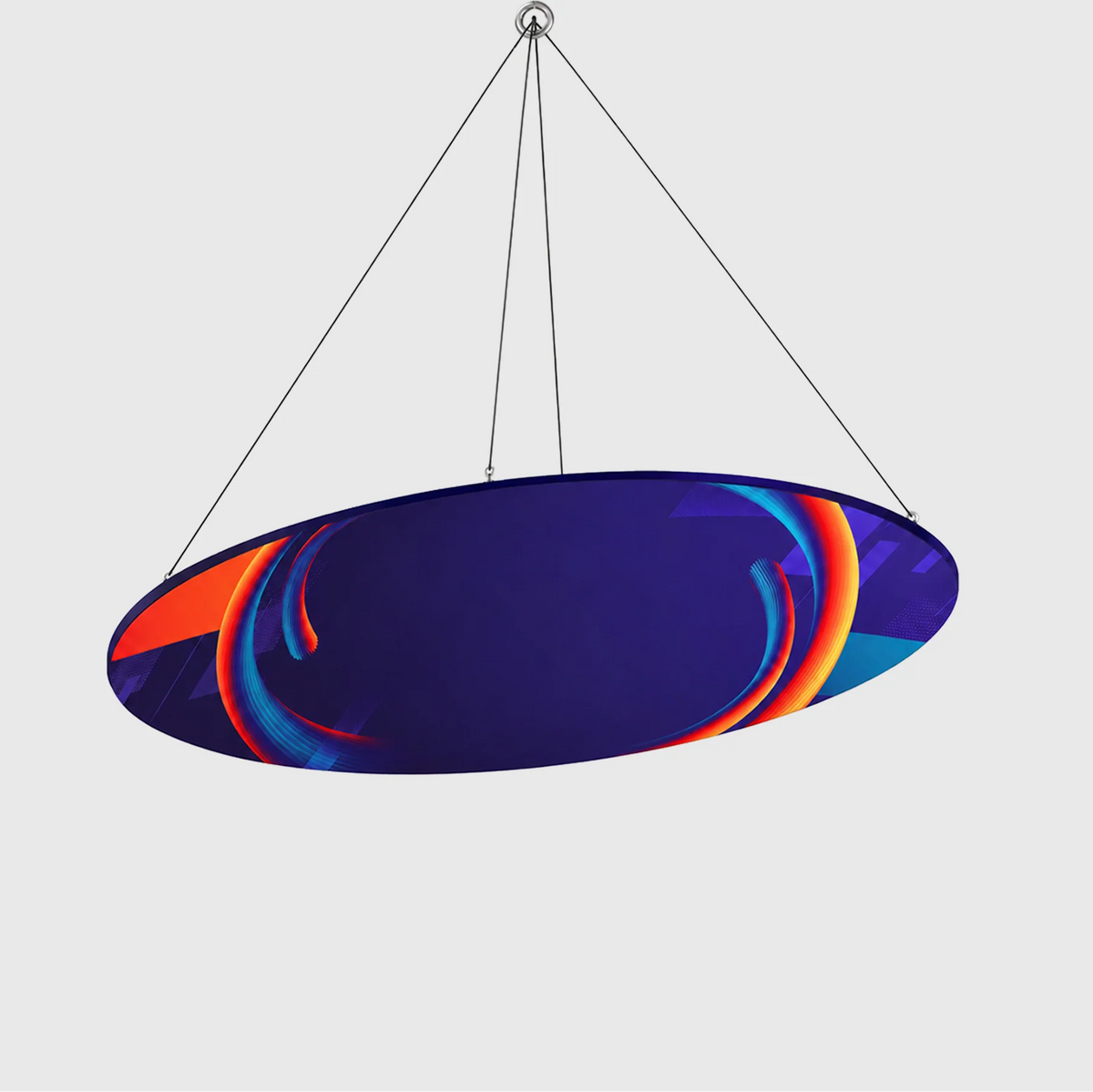 Sky Tube Ellipse Hanging Banner - Face Down