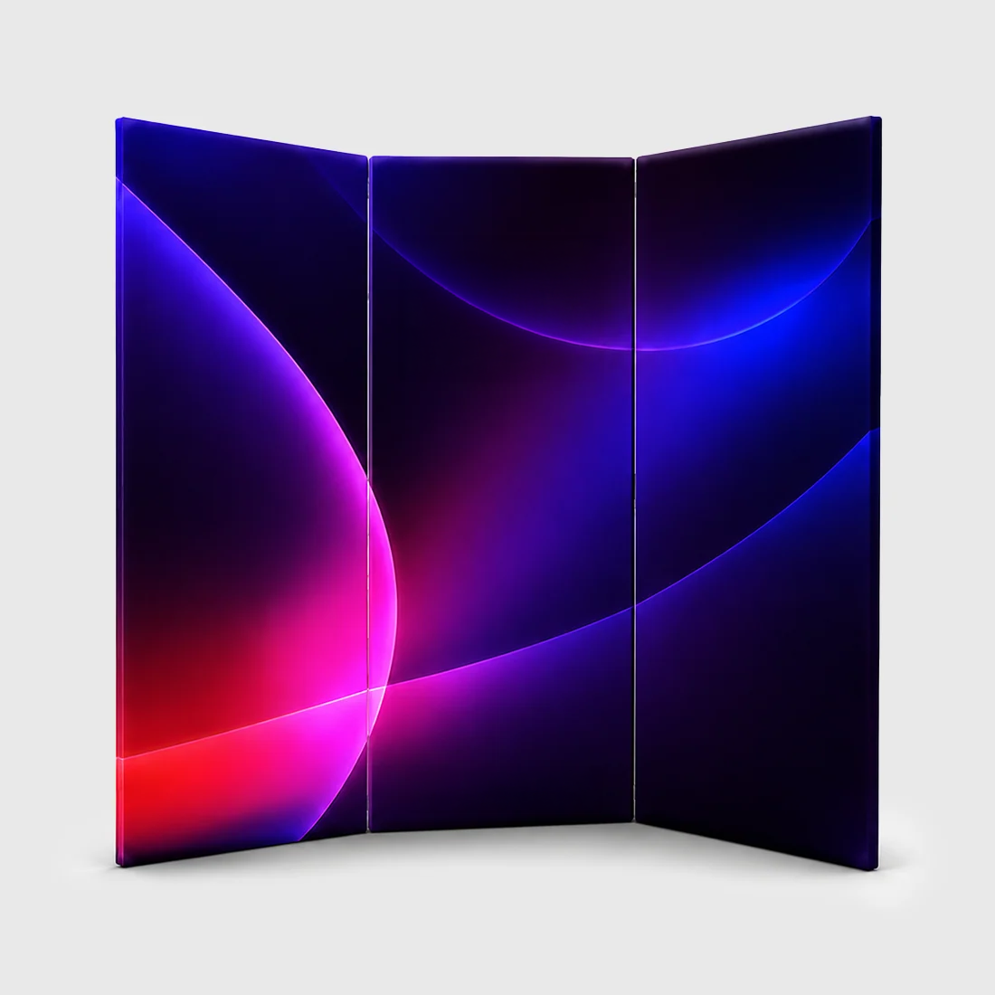 Fabric Magnetic Partition Display – 3 Panel