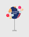 Foil balloon stand with custom prints for birthday parties/wedding/events