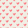 Seamless Watercolor Heart Pattern on Paper Texture Backdrop