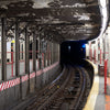 Subway tunnel in New York City subway