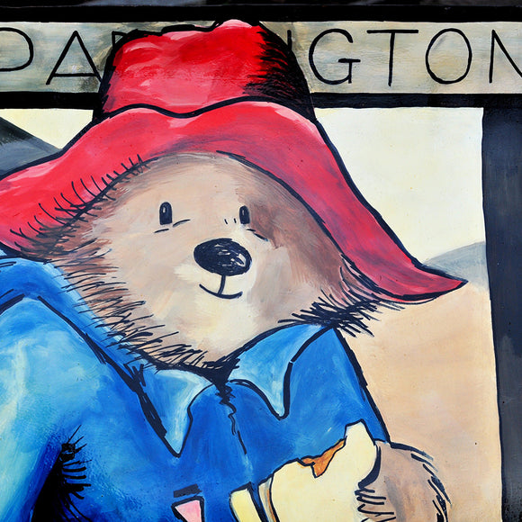 Paddington Bear Statue Backdrop