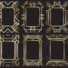 Vector illustration set of stylish retro frames