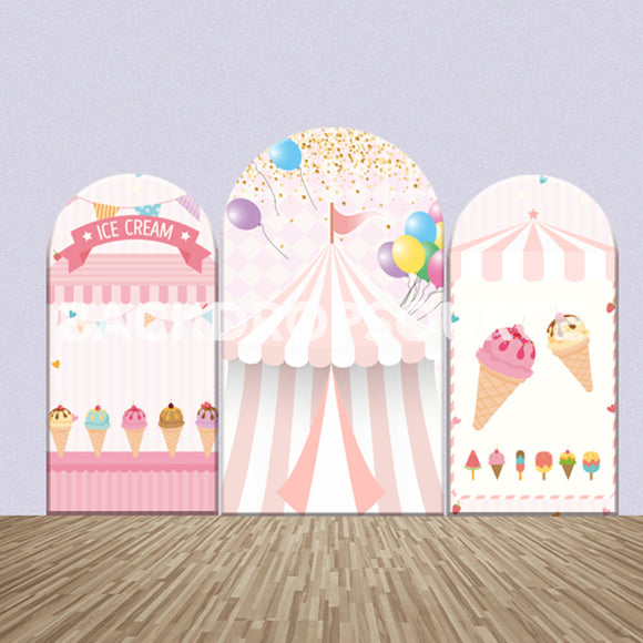 Circus Themed Party Backdrop Media Sets for Birthday / Events/ Weddings