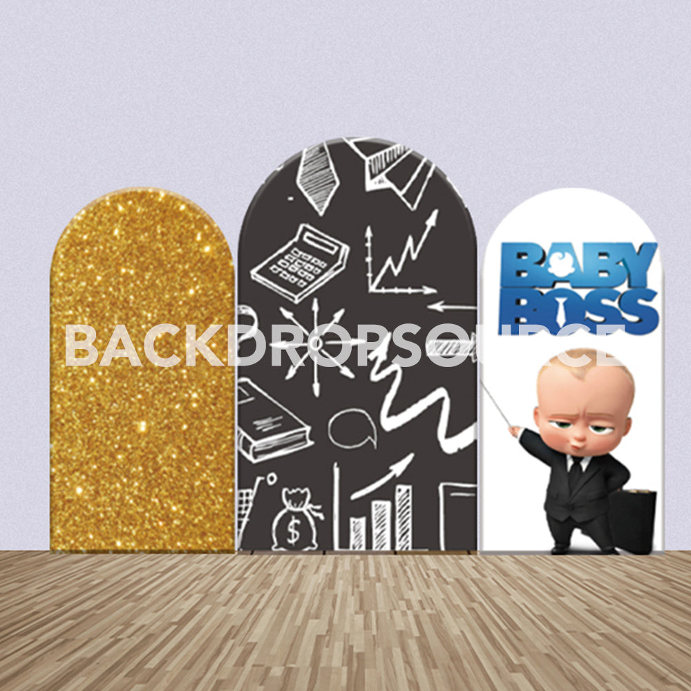Boss Baby Themed Party Backdrop Media Sets for Birthday / Events/ Weddings
