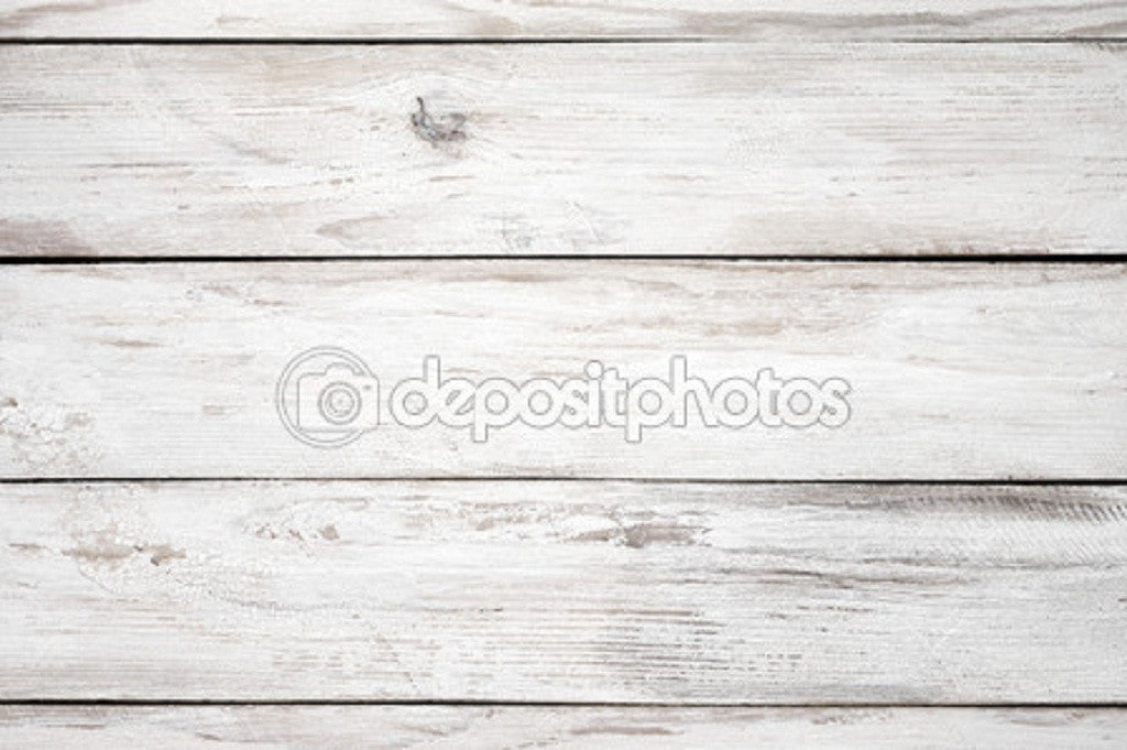 White Distressed Wood Indelible Print Fabric Backdrop