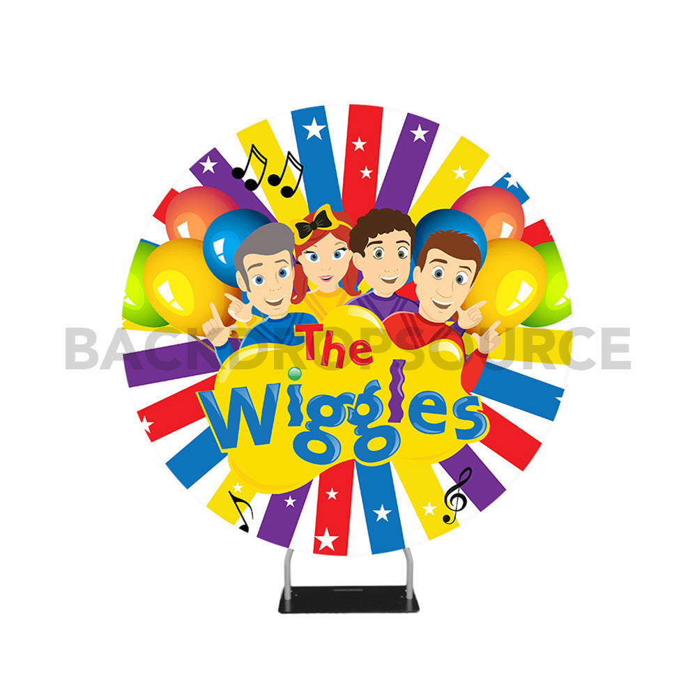 The Wiggles Themed Circle Round Photo Booth Backdrop