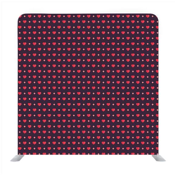 Abstract Multicoloured valentine heart pattern on indigo Backdrop