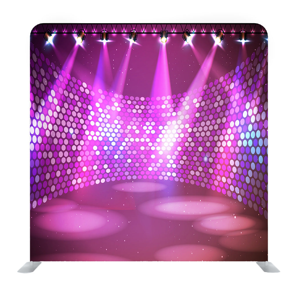 Abstract Sparkling Pink Background With Blurry Bokeh Dots And Spotlight Media Wall