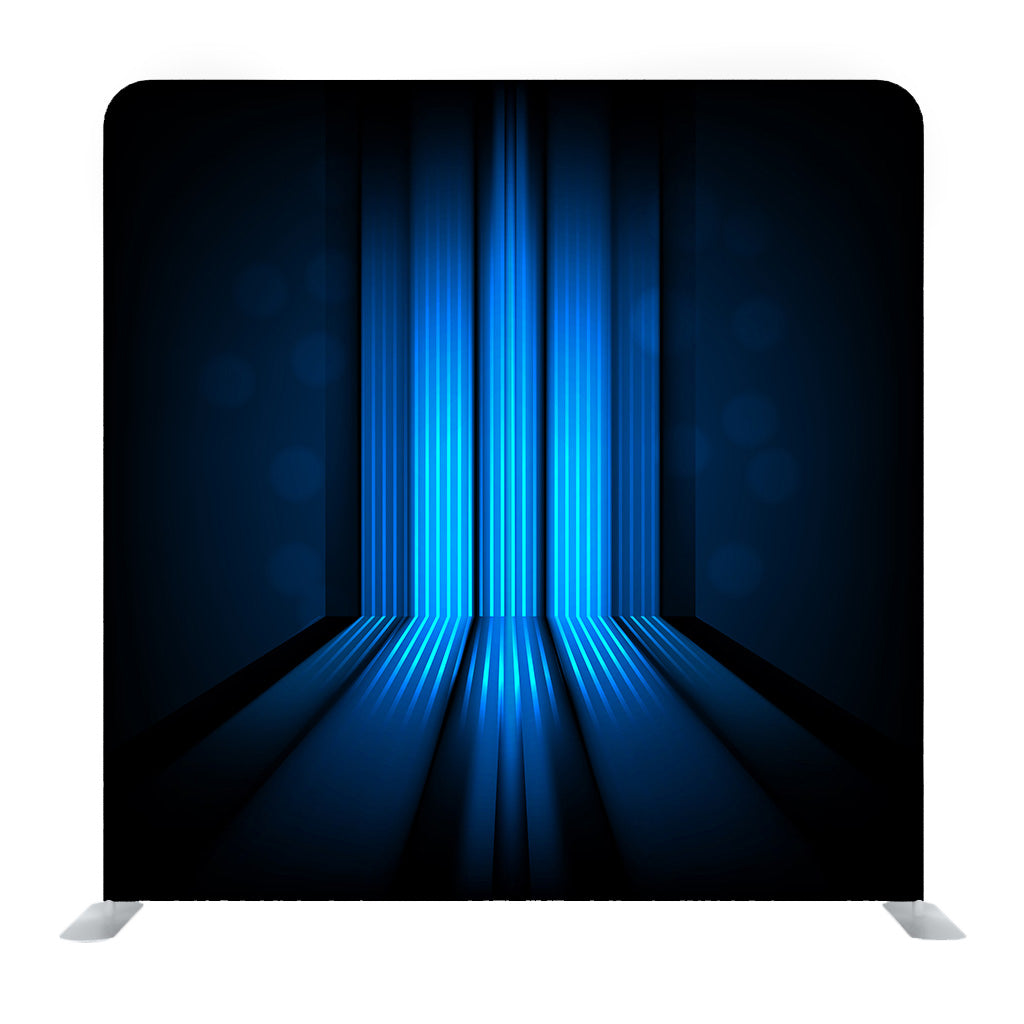 Background With Abstract Lines Of Blue Light Media Wall