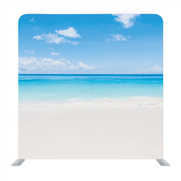 Beautiful Tropical Beach and Sea on Blue Sky Media wall