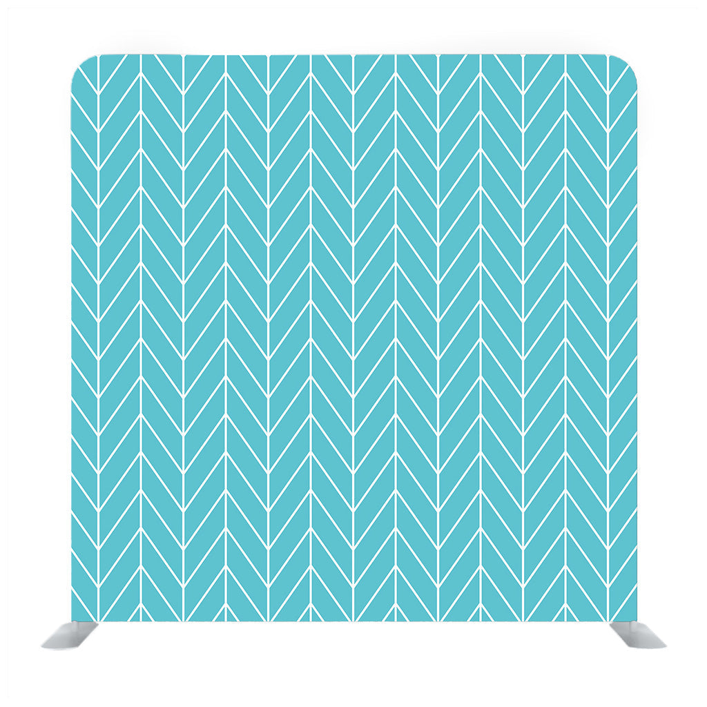 Blue With White Zig Zag Line Pattern Backdrop