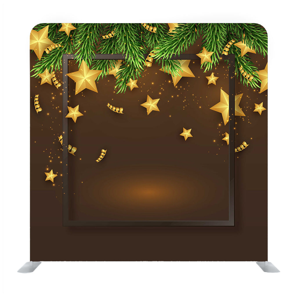 Card With Golden Stars Art Media Wall