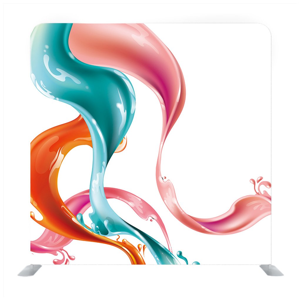 Colorful Liquid Shapes with Flow Effect Background