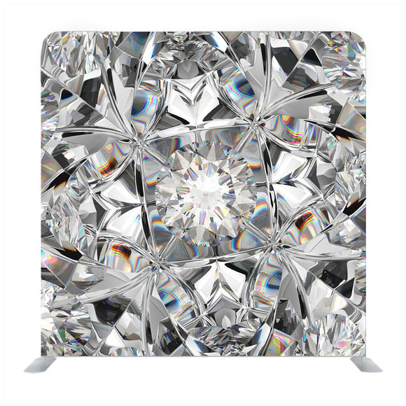 Colorful Crystal Diamond Closeup Pattern Media Wall