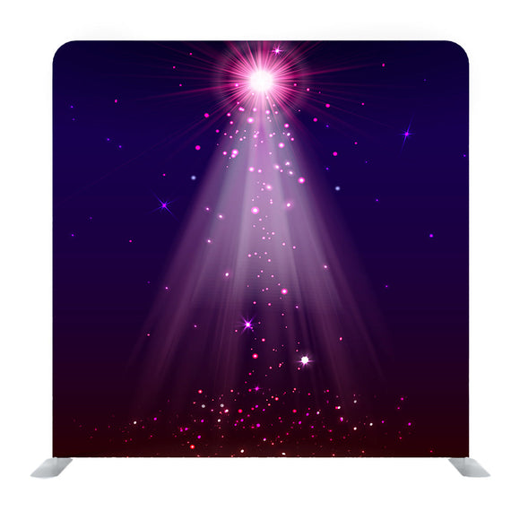Colorful Glowing Pink SpotLights Media Wall