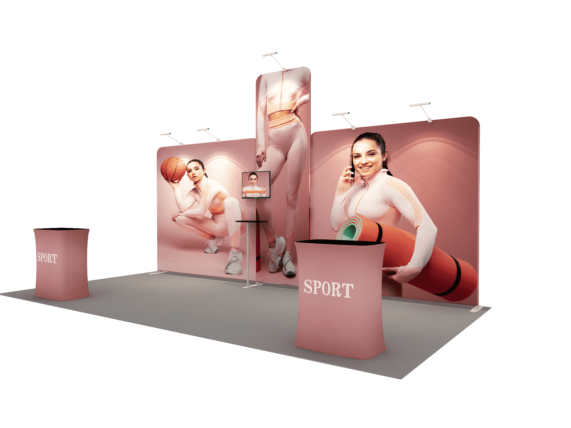 Trade Show Displays - Pop up Backdrop 6m - Model 12