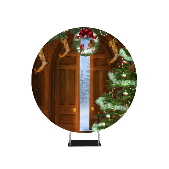 Door Step Christmas Photography Circle backdrop stand