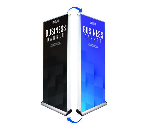 Wide Base Double Sided Roll Up Banner