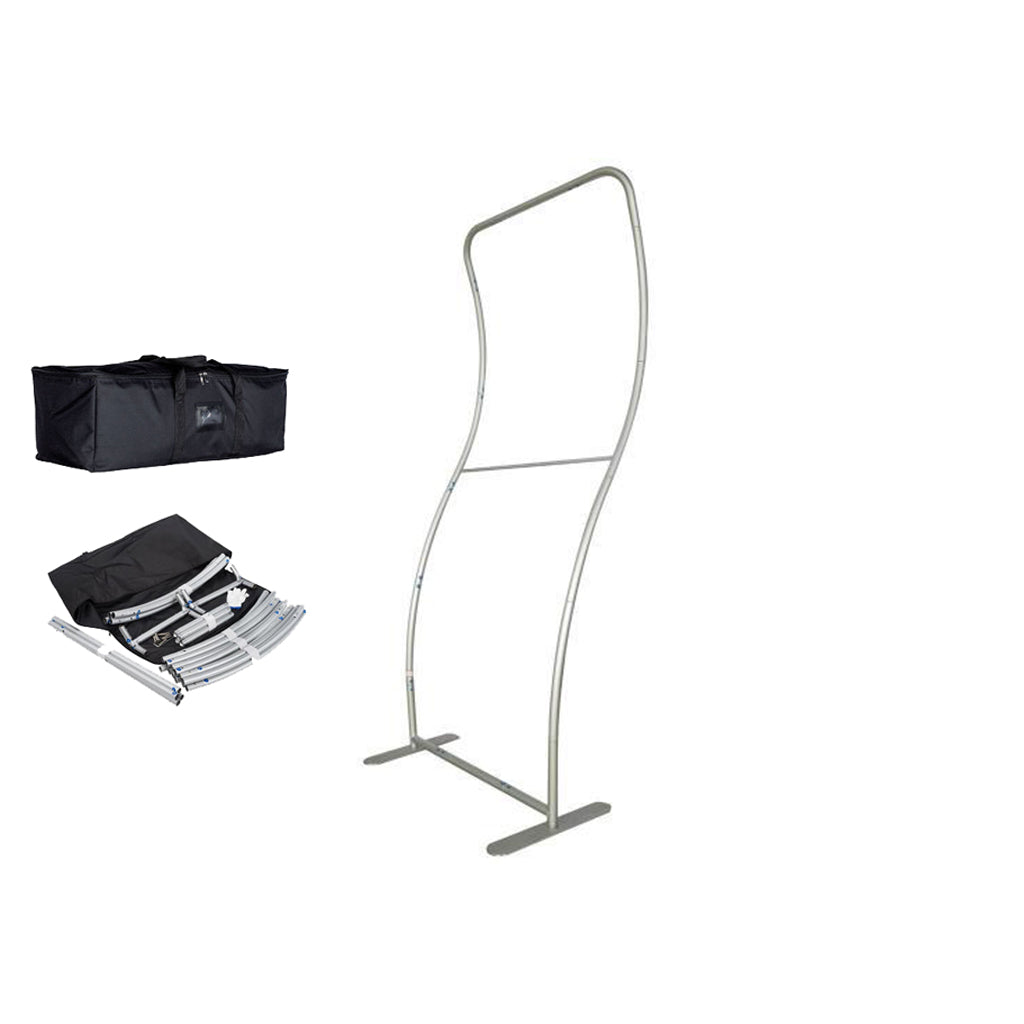 S Shape Vertical Tension Fabric Display Stands