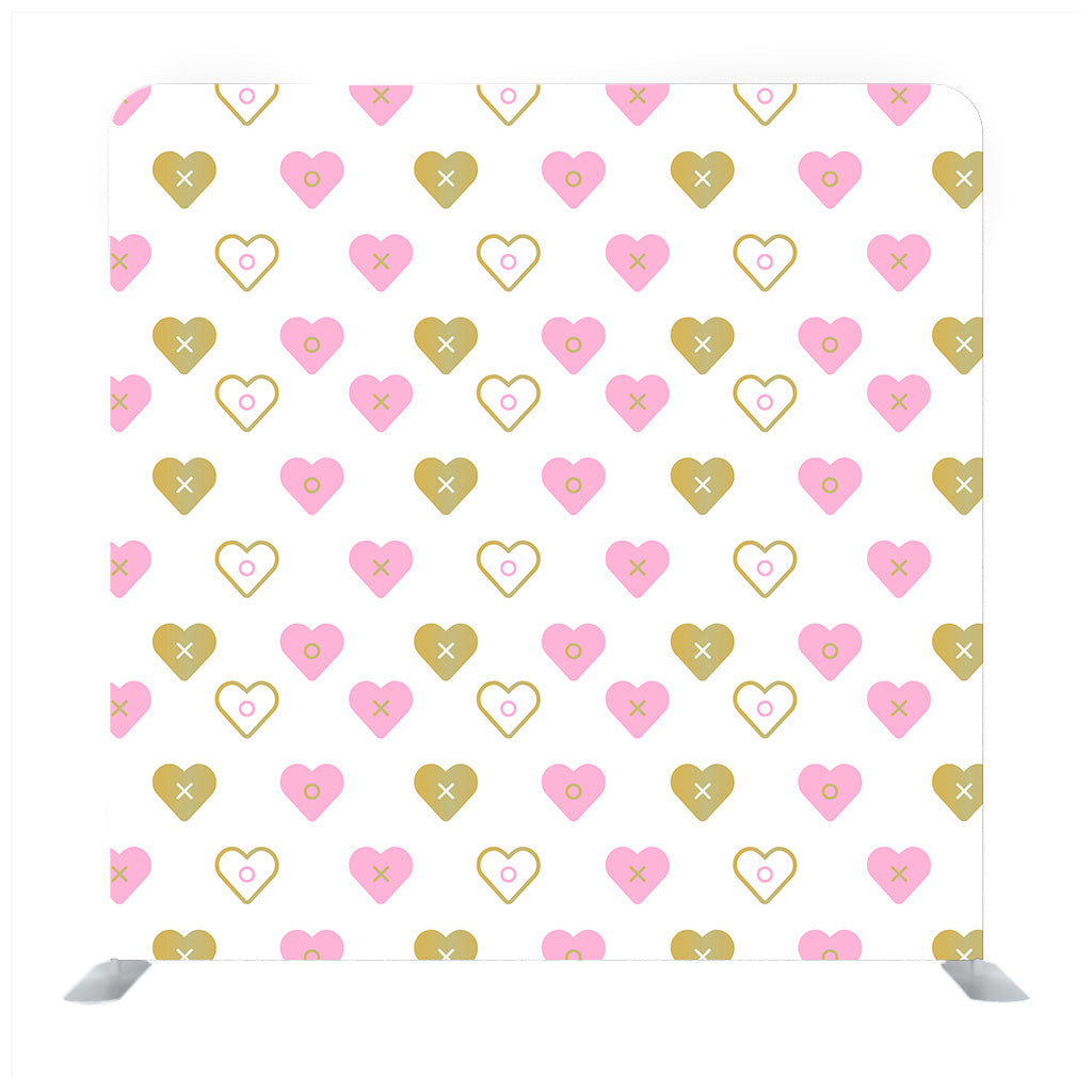 Fine seamless texture of colorful hearts Backdrop
