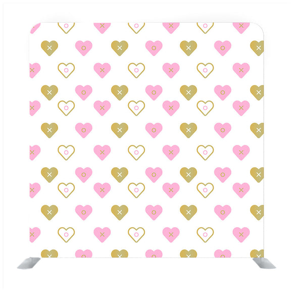 Fine seamless texture of colorful hearts Background