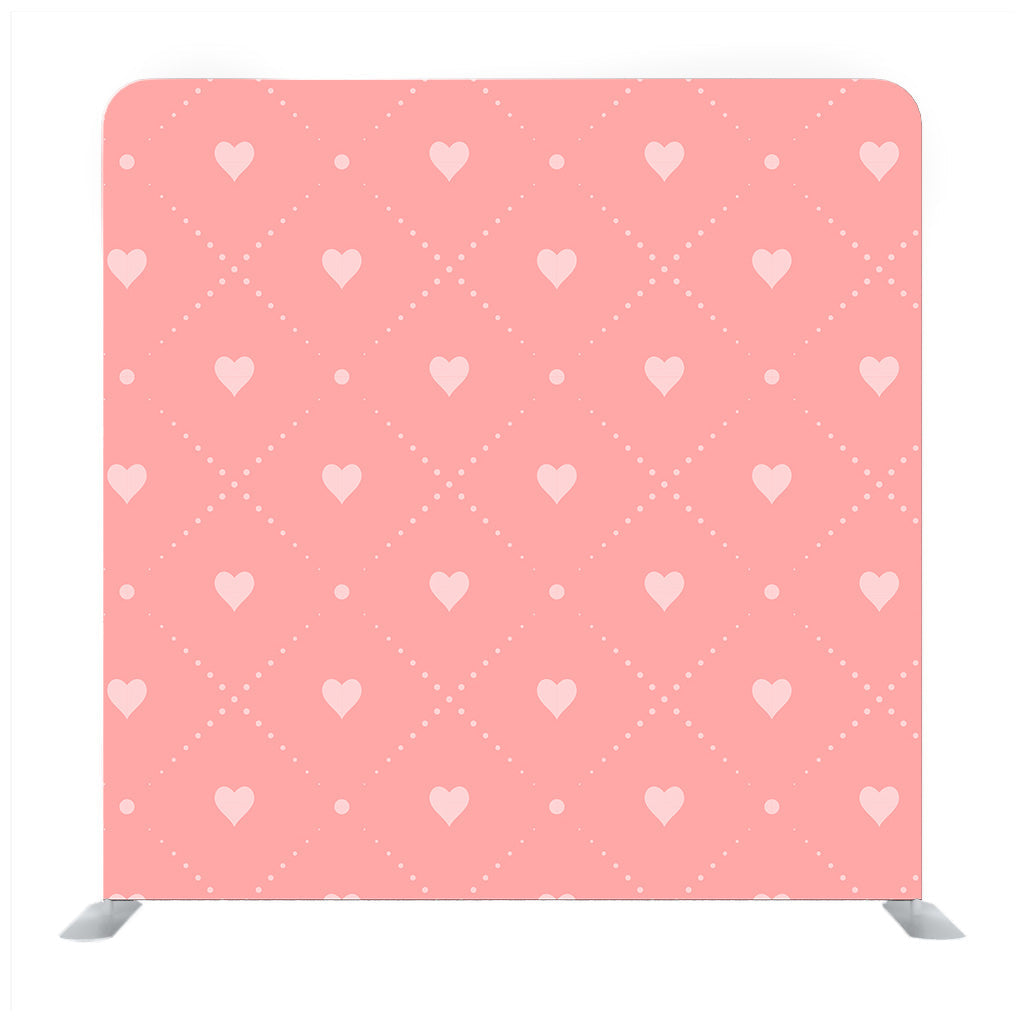 Flat design endless  of tiny heart pattern Backdrop