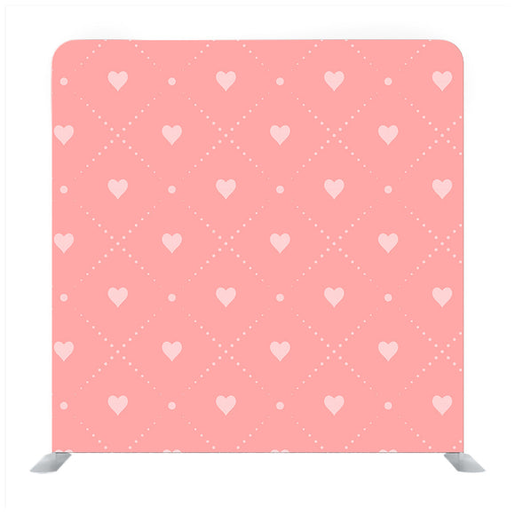 Flat design endless of tiny heart pattern Background