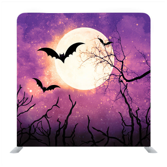 Flying Bats in Moonlight Media Wall