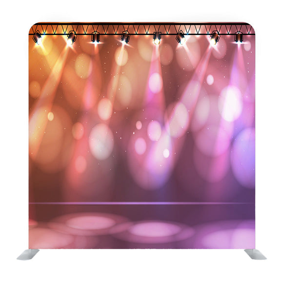 Garland With Light Lamp And Blurred Lights Media Wall