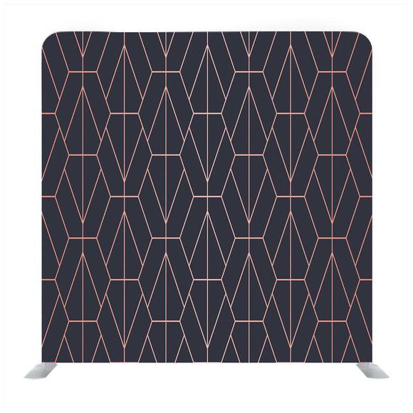 Geometric Copper Pattern Media Wall