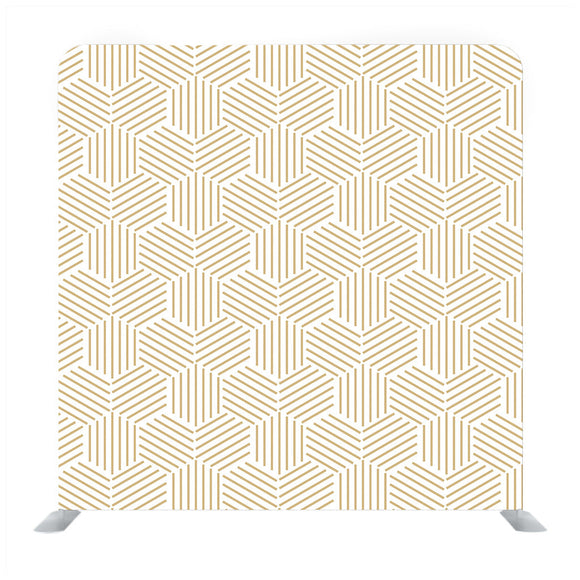 Gold and White Stripped Hexagon Backdrop