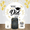 Graduation Themed Event Party Round Backdrop Kit
