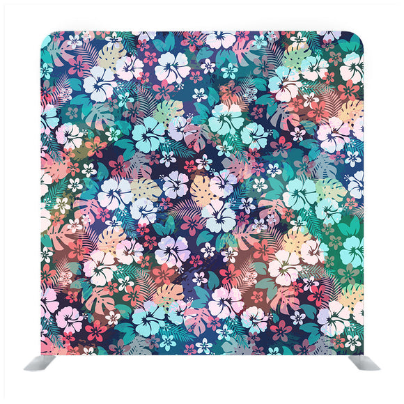 Hawaiian Tropical Floral Pattern For Backgrounds or Fabric Print Media Wall