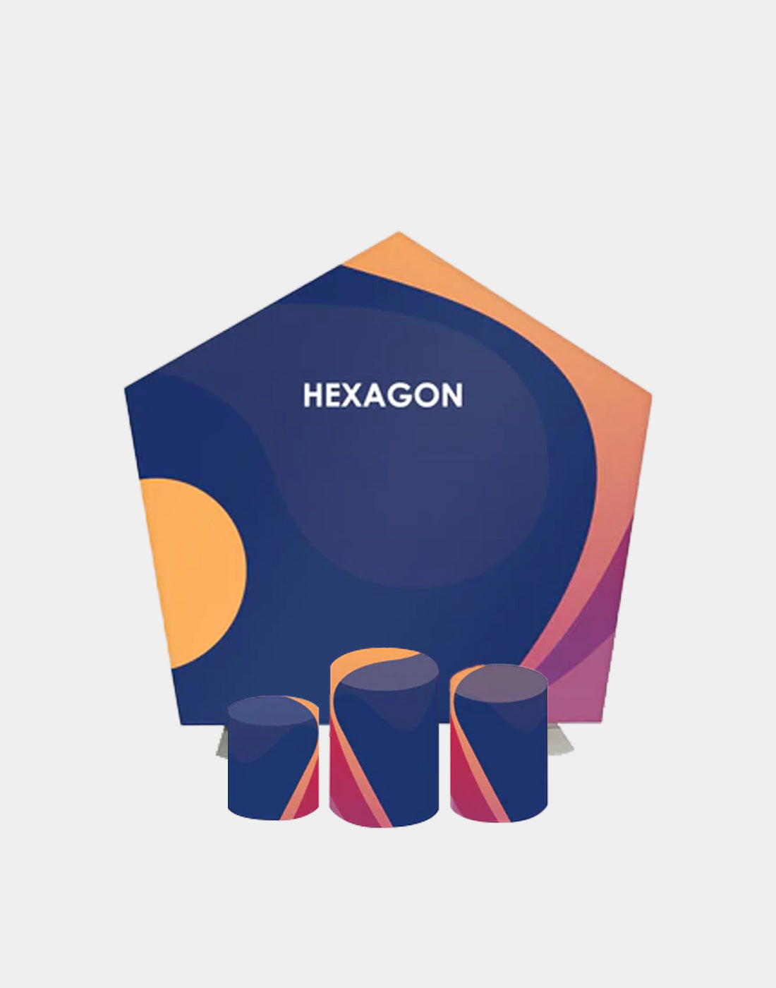 Support hexagonal avec socle
