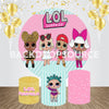 Rocking Baby Girls Themed Event Party Round Backdrop Kit