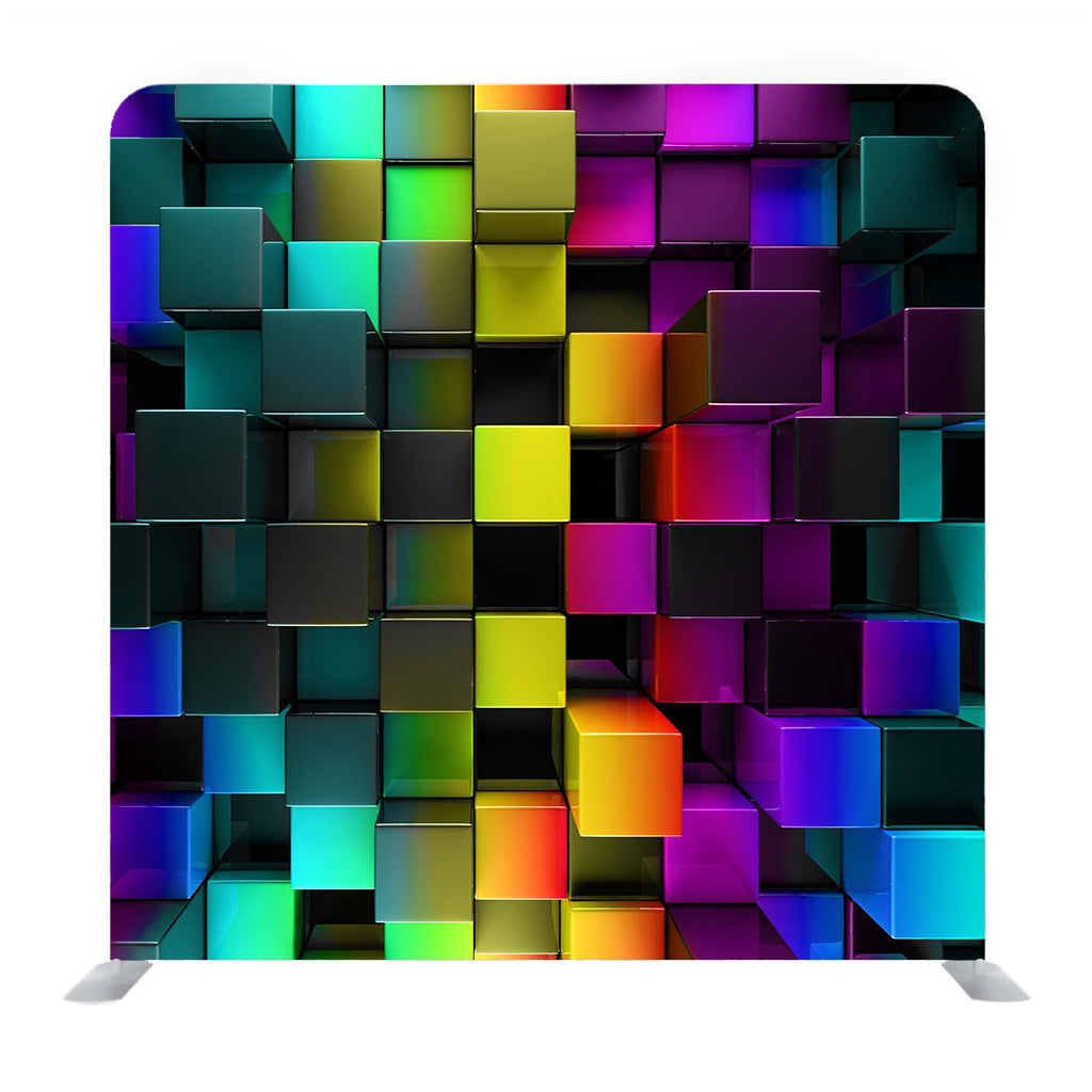 Multi color Blocks Media Wall