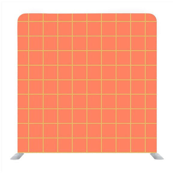 Orange color graphic Media wall